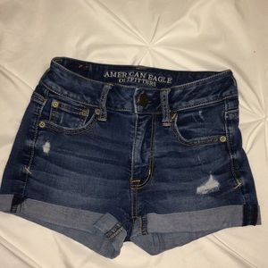 American Eagle Outfitters Ripped Jean Shorts